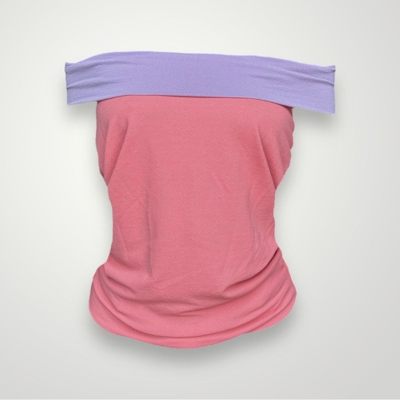 Alexander Wang Pink & Purple Strapless Top 🌸